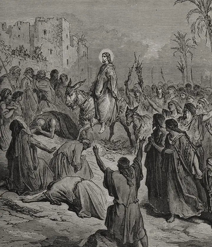 A entrada de Jesus em Jerusalém (gravura de Gustave Doré)